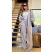 Conjunto Casaco E Calça Tricot Leila