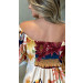 Vestido Curto Com Manga 3/4 Babi