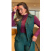 Conjunto Blusa Botões E Calça Dafne