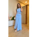 Conjunto Cropped Alongado E Saia Longa Priscila