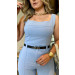 Conjunto Cropped E Calça Alfaiataria Brenda