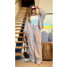 Conjunto Casaco E Calça Tricot Leila