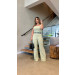 Conjunto Cropped E Calça Alfaiataria Brenda