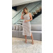 Vestido Midi Gola Alta Agatha Cores