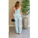 Conjunto Blusa E Calça Poá Mari