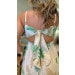 Vestido Midi Alça Amarração Nas Costas