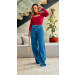 Calça Jeans Wide Leg Emilly