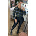 Cropped Camisa Xadrez