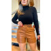 Short Couro Com Cinto Giovana