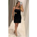 Vestido Curto Detalhe Metálico Mel
