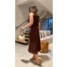Conjunto Colete E Saia Midi Rebeca