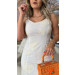 Vestido Longo Alcinha Bordado Carol