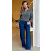 Blusa Tricot Manga Longa Lana