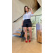 Short Curto Jacquard Bruna