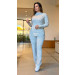 Conjunto Blusa E Calça Tricot Talita