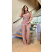 Conjunto Blusa Colete E Calça Pantalona Leticia