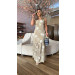Vestido Longo Alcinha Bordado Carol