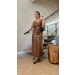 Conjunto Cropped E Saia Midi Couro Sara