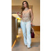 Calça Wide Leg Linho Dani