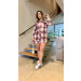 Conjunto Xadrez Camisa E Short Aurora