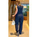 Conjunto Alfaiataria Calça C/ Colete Listrado Ravena