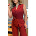 Conjunto Blusa Transpassada E Calça Fernanda
