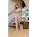 Conjunto Blusa E Calça Linho Com Elastano Flay