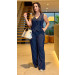 Conjunto Alfaiataria Calça C/ Colete Listrado Ravena