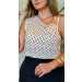 Blusa Detalhe Alça Poá Duda