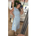 Conjunto Cropped E Saia Linho Manú