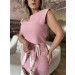Conjunto Cropped E Saia Linho Manú