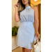 Vestido Curto Gola Alta Poá Tamires