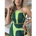 Conjunto Cropped E Saia Longa Donella