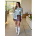 Camisa Detalhe Couro Julia