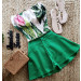 Short Gode Linho-Verde-G
