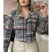 Cropped Camisa Xadrez Day