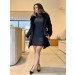 Vestido Curto Gola Alta Cris